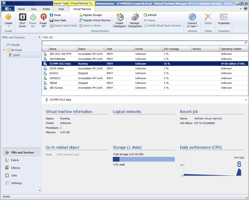 There’s no doubt that VMM 2012 SP1 is receiving the lion’s share ...