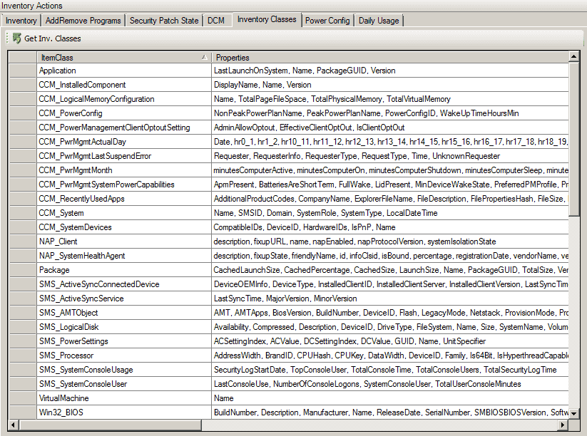 SCCM Client Center – Inventory Actions