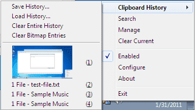 access clipboard history