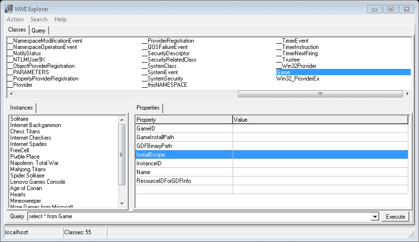 Primal Tools Wmi Explorer