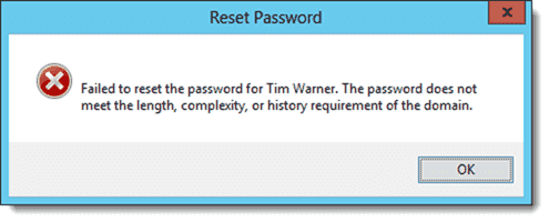 Fine-Grained Password Policy enforcement