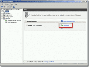 Install FSRM on Windows Server 2008 R2 using Server Manager