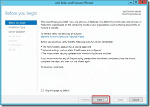 Install FSRM on Windows Server 2012 using Server Manager 2