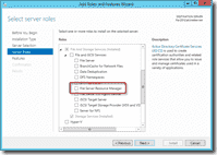 Install FSRM on Windows Server 2012 using Server Manager 5