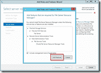 Install FSRM on Windows Server 2012 using Server Manager 6