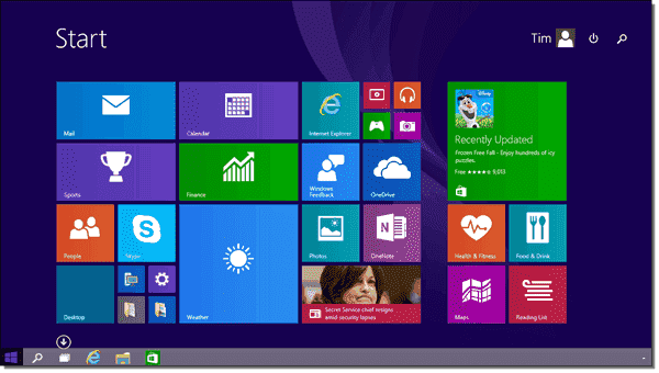 Microsoft made some nice tweaks to the Start Screen