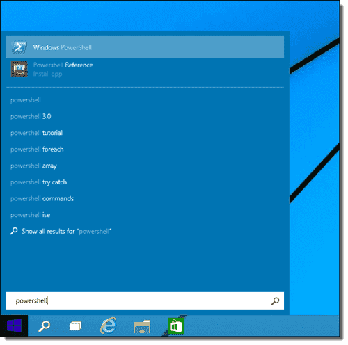 PowerShell ISE missing in Start search