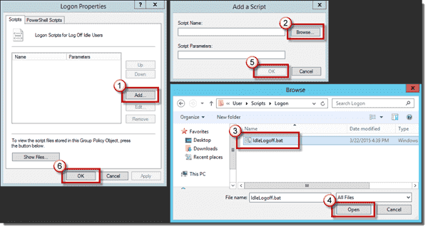 Adding the Logon script to the Group Policy Object