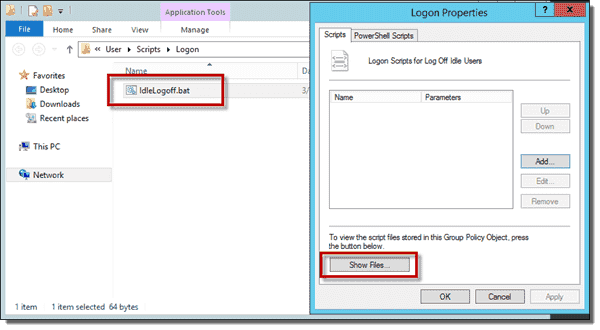 Create a new batch file for a Logon script