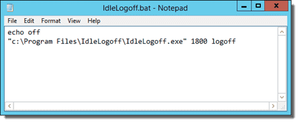 IdleLogoff.bat example