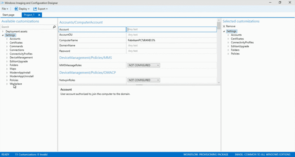 Windows Imaging and Configuration Designer (ICD) – A new Microsoft 