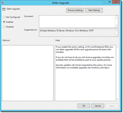 The new Defer Upgrades and Updates Group Policy in detail – 4sysops