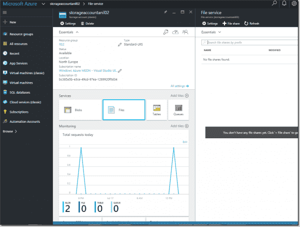 Azure Storage Services – File storage – 4sysops