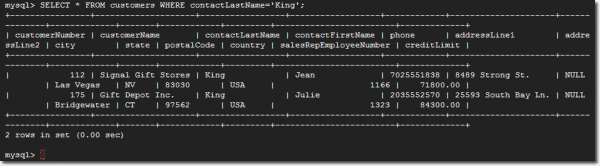 MySQL – run basic query