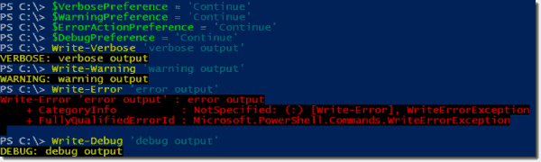 Powershell Streams Write Host Write Output Write Verbose Write 1353