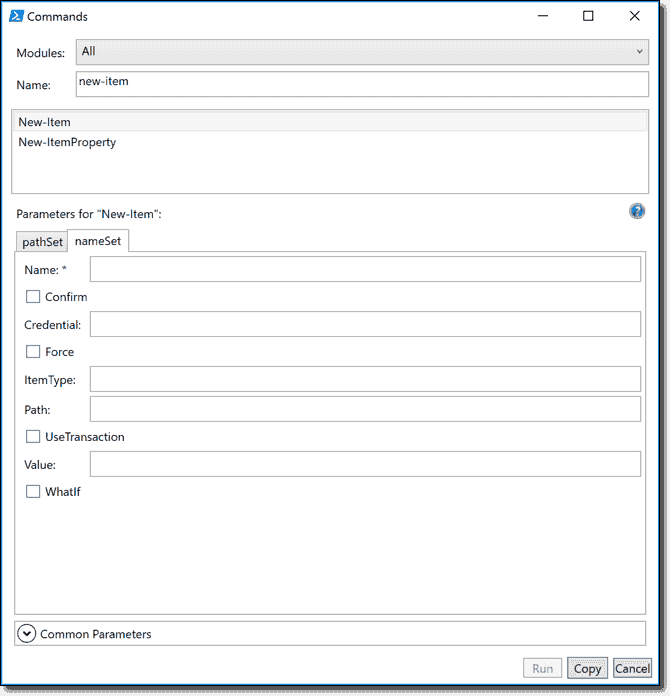 Gui commands