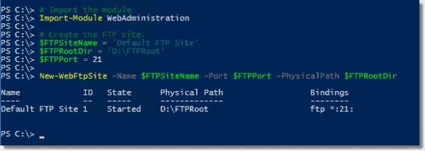 Копирование файлов на ftp powershell