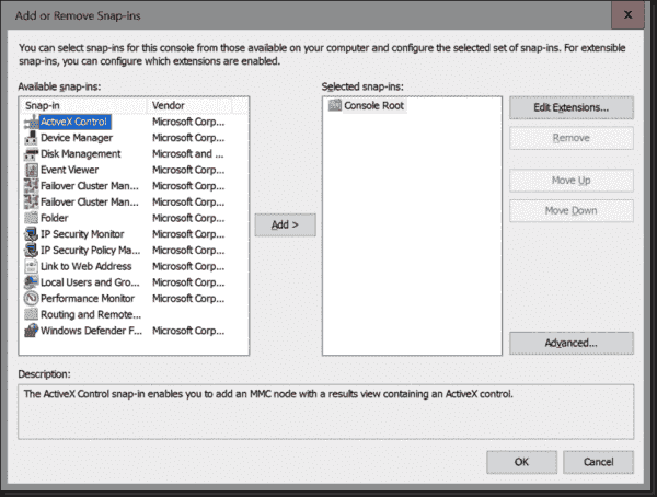 Thanks to Core App Compatibility, you can execute various MMC snap ins in the console