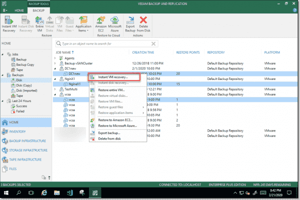 Veeam backup replication v10 резервное копирование nas и файловых шар