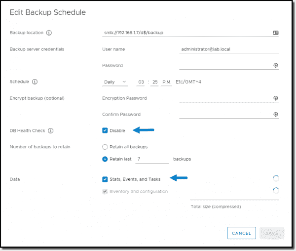 VMware VCSA 7 backup – 4sysops