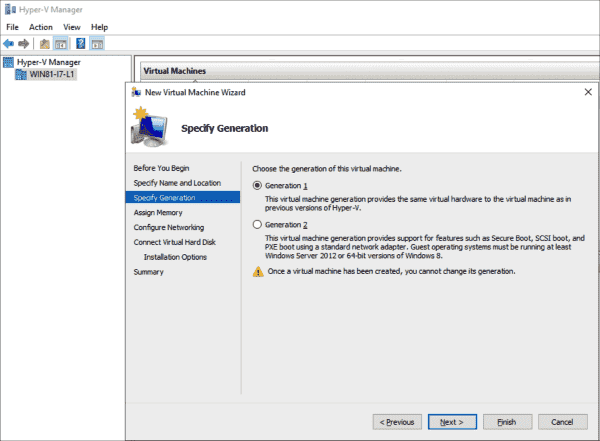 Convert Hyper-V virtual machines from generation 1 to 2 – 4sysops