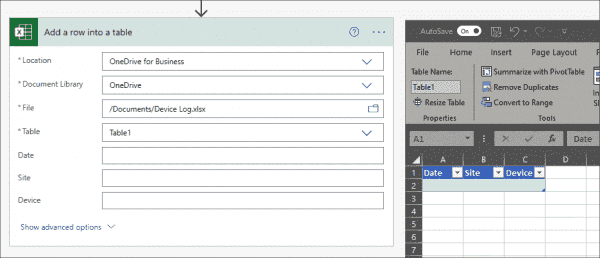 List Rows Present In Table Excel Power Automate