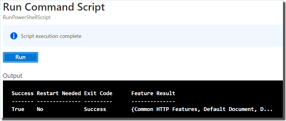 Running PowerShell scripts remotely on Azure virtual machines