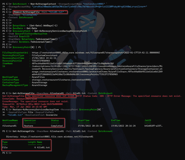 Restore Azure Files With Powershell 4sysops 