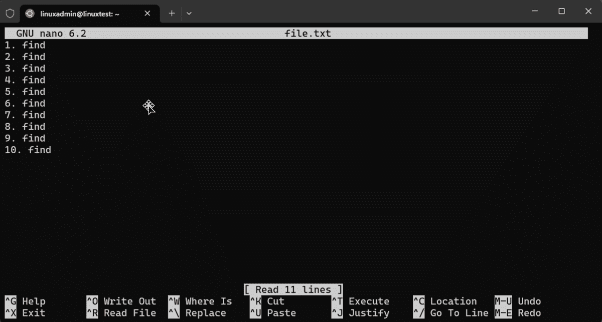 Ten sed command examples 4sysops