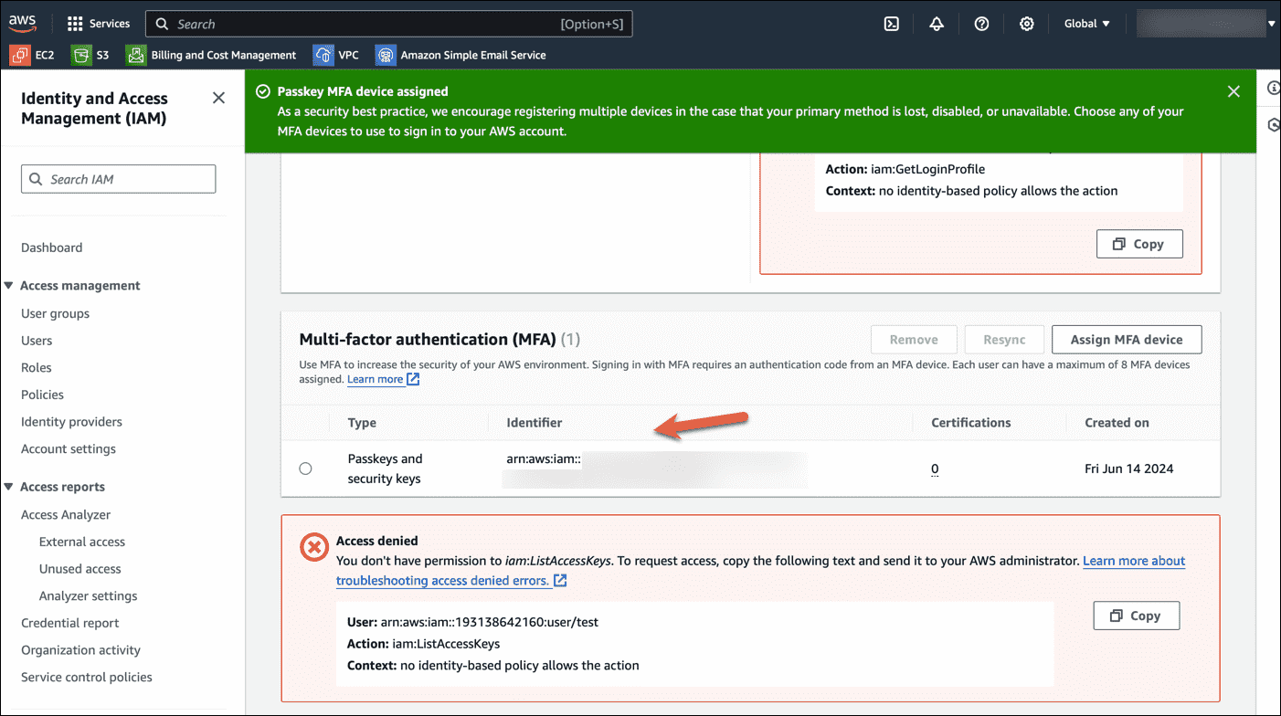 Enable FIDO passkey authentication for IAM users in AWS – 4sysops