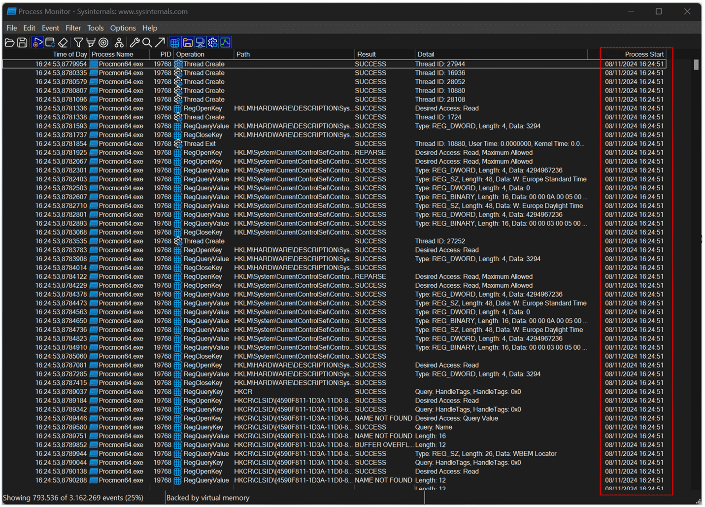 Process Monitor Time Download Sysinternals Process Monitor 4.01: Process timestamp, new ...