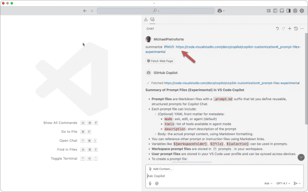 Example Inject Code Into Chat Agent What are VS Code chat participants, chat variables, and slash commands ...