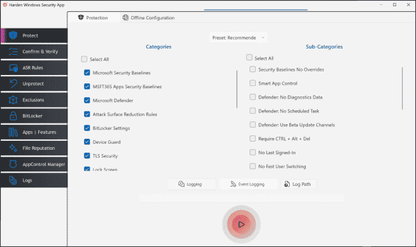 Security Setup Assign recommended Windows security settings with the free Harden ...