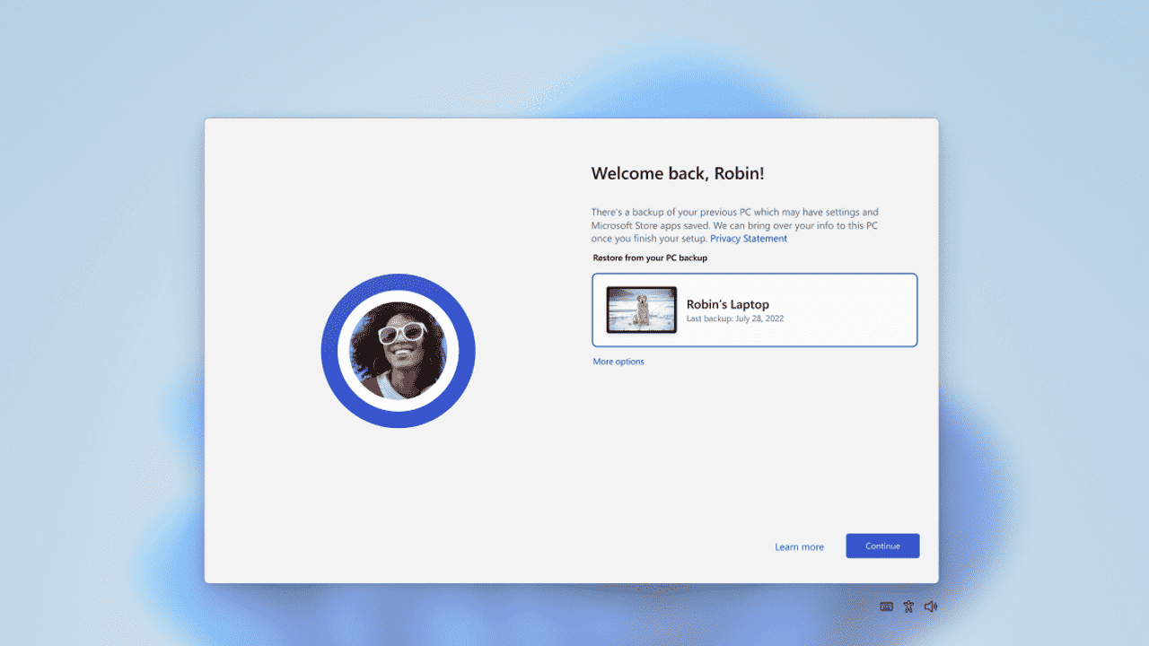 Restore a PC with Windows Backup for Organizations (image Microsoft)