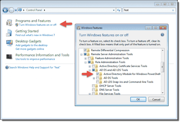 Active Directory Module for Windows PowerShell on Windows 7